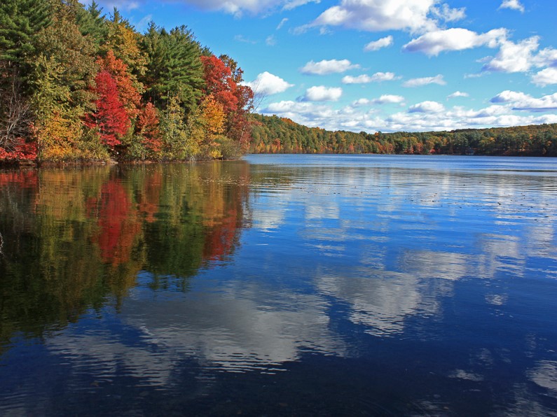 Walden Pond in Massachusetts take by Matt Burne